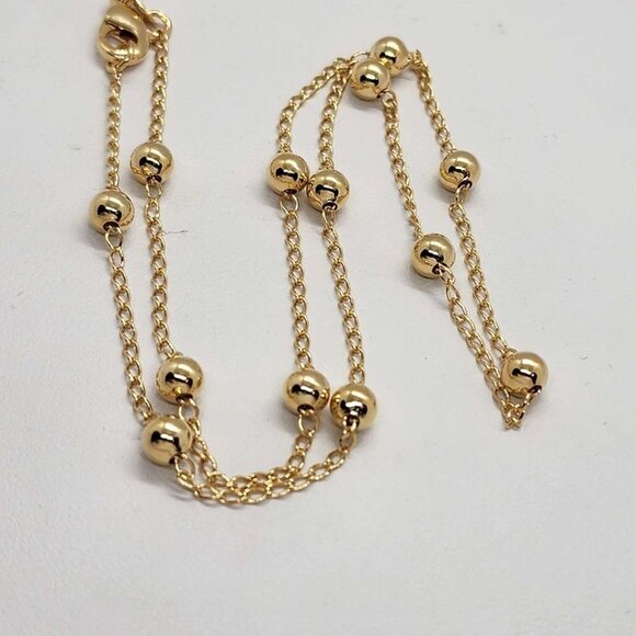 Exquisite Brazilian 18k Gold-Filled Beaded Necklace – Brand New - Picture 2 of 3